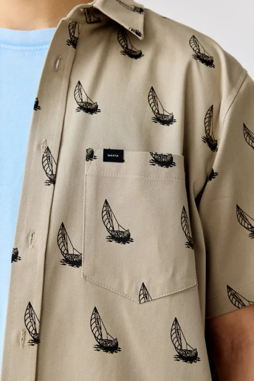Makia Heeling Shirt Light Taupe