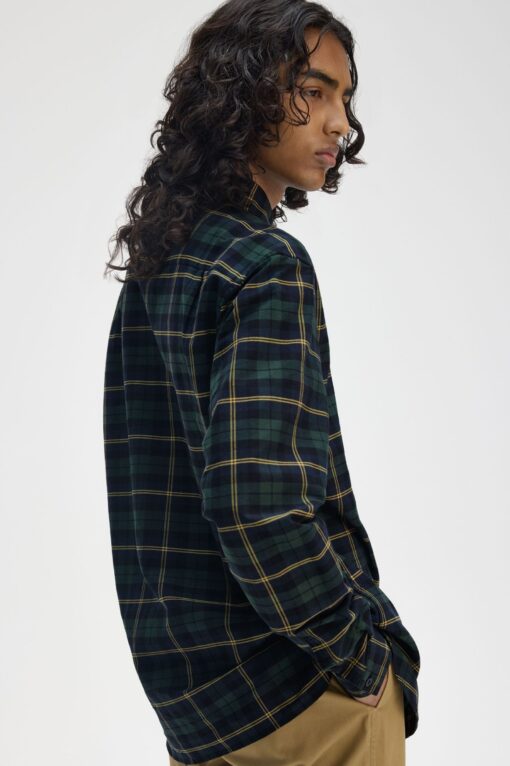 Fred Perry Oxford Tartan Shirt Navy