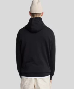 Lyle & Scott Superfine Pullover Hoodie Jet Black
