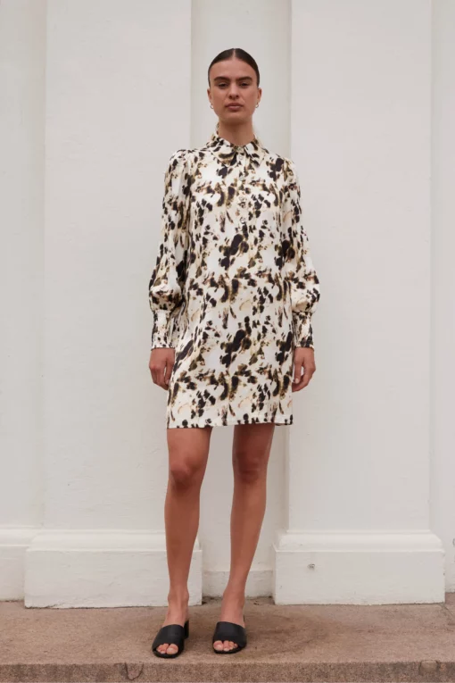 Rue de Femme Faustine Dress Oyster Gray