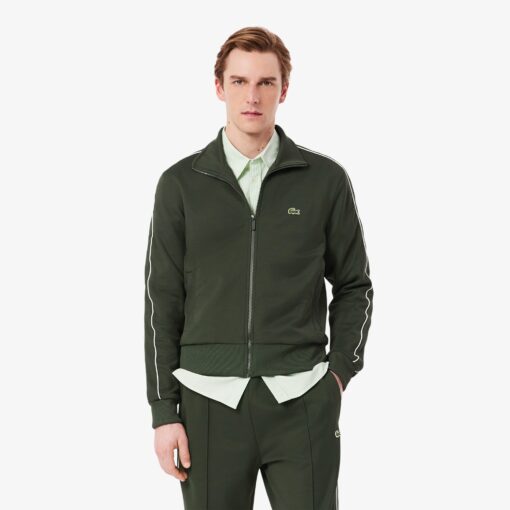 Lacoste Paris Pique Track Jacket Bottle Green