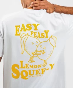 On Vacation Lemon Squeezy T-shirt White