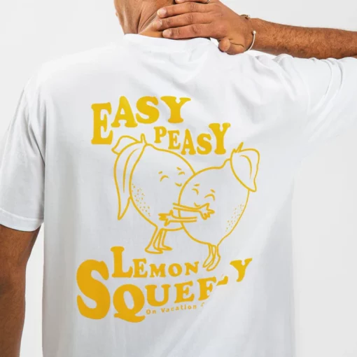 On Vacation Lemon Squeezy T-shirt White
