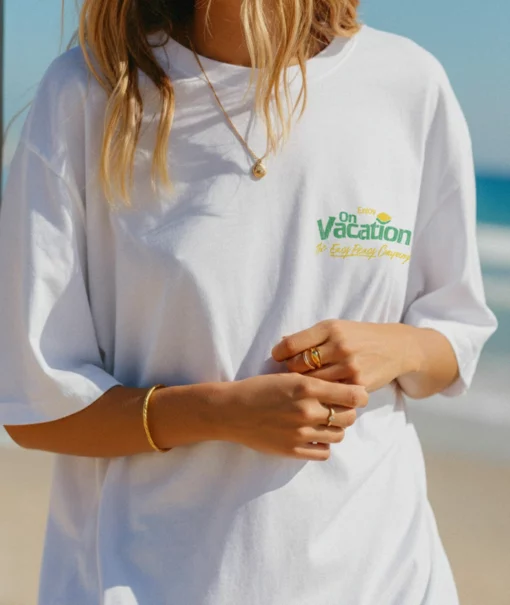 On Vacation Lemonade T-shirt White