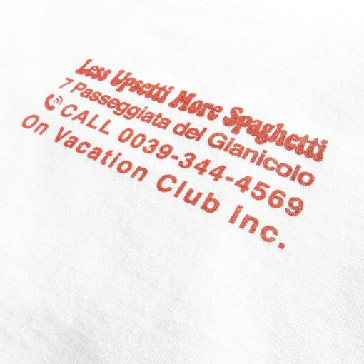 On Vacation Less Upsetti T-shirt White