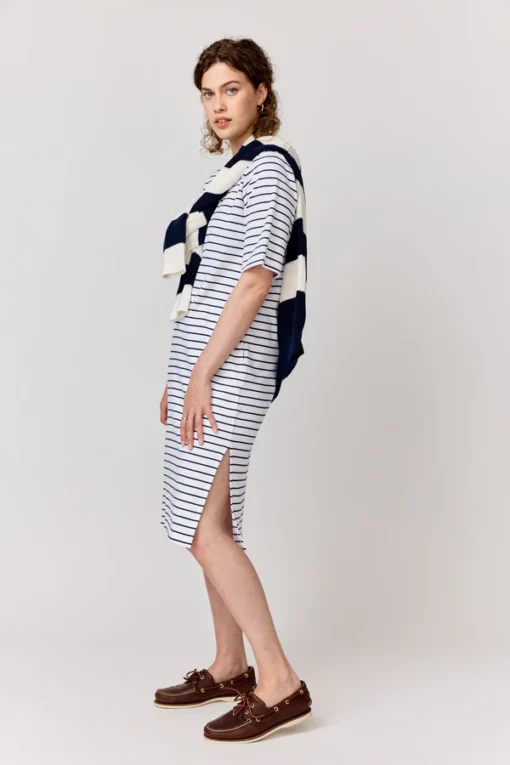 Makia Woman Helsingholm Dress White/Navy