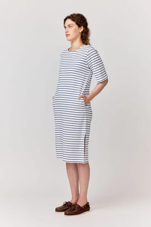 Makia Woman Helsingholm Dress White/Navy
