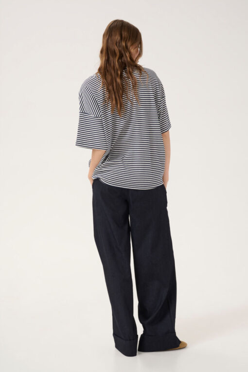 My Essential Wardrobe DanaMW T-shirt Navy/Offwhite Stripe