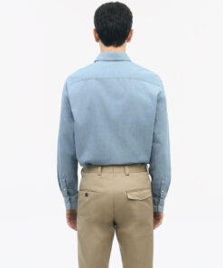 Tiger of Sweden Lowan Casual Cotton Shirt Blue