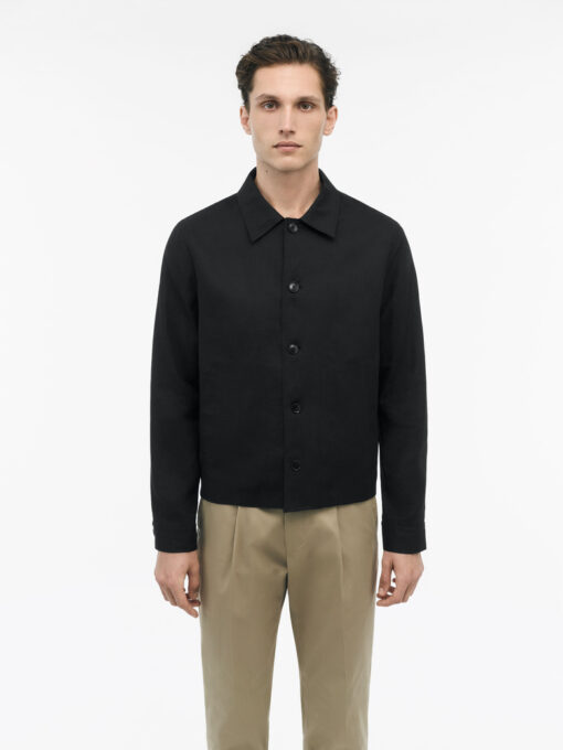 Tiger of Sweden Barnaby Relaxed-fit Linen Shirt Black
