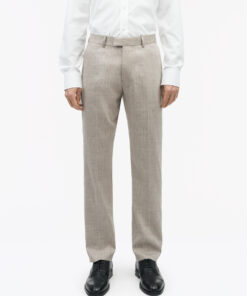 Tiger of Sweden Tense Linen Blend Trousers Light Ivory