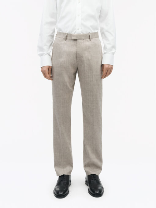 Tiger of Sweden Tense Linen Blend Trousers Light Ivory