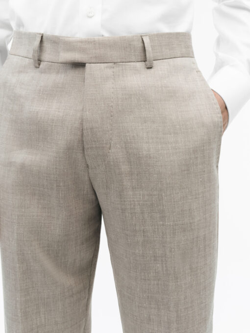 Tiger of Sweden Tense Linen Blend Trousers Light Ivory
