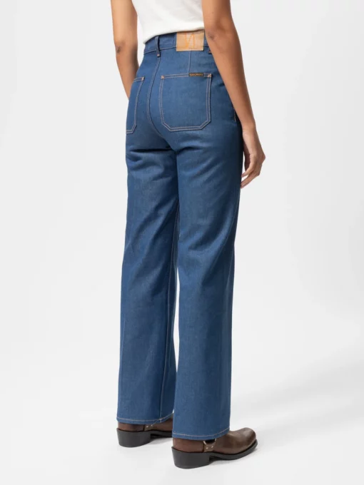 Nudie Jeans Holly Western Denim Pants Blue