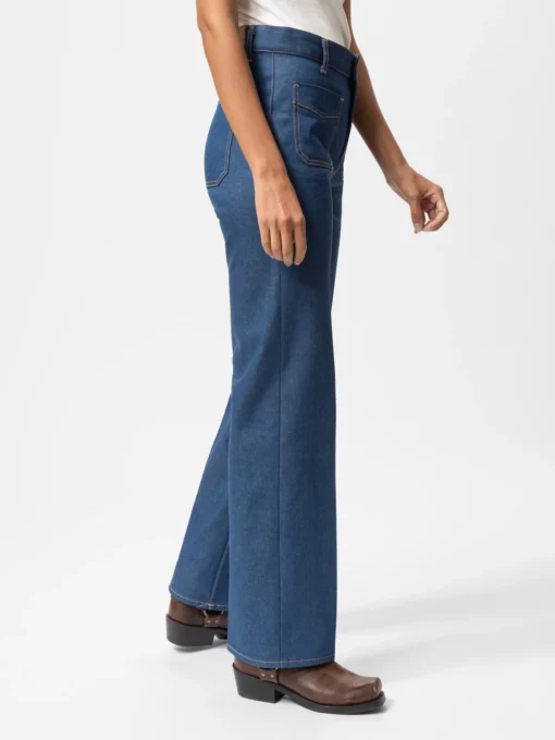 Nudie Jeans Holly Western Denim Pants Blue