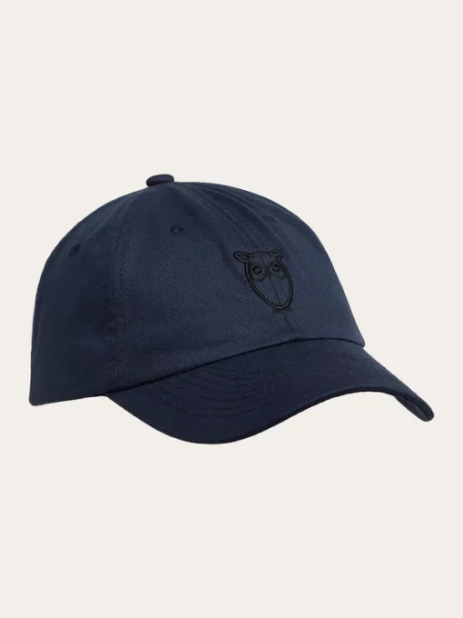 Knowledge Cotton Apparel Twill Baseball Cap Total Eclipse