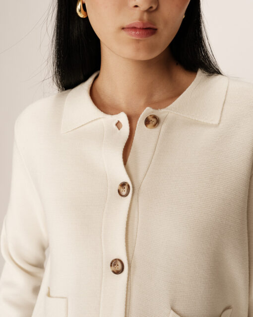 Grace & Mila Cardigan Ecru Pam