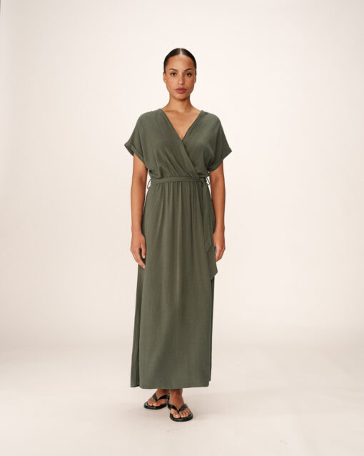 Grace & Mila Long Dress Vert Pollen