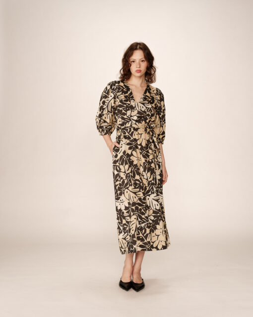 Grace & Mila Long Dress Beige Pierino