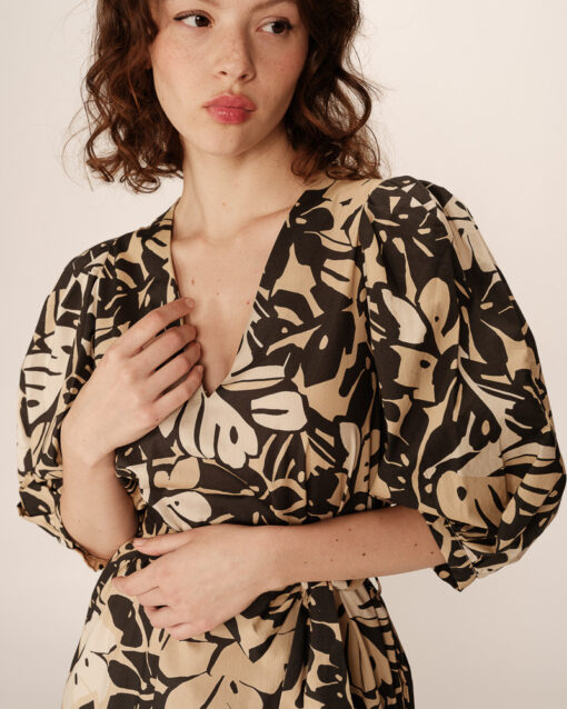 Grace & Mila Long Dress Beige Pierino