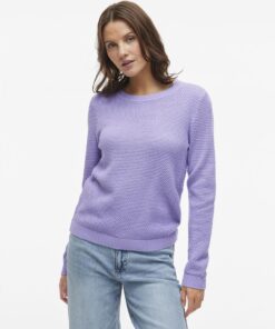 Vila Dalo O-neck Knit Violet Tulip