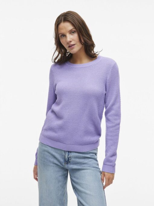 Vila Dalo O-neck Knit Violet Tulip