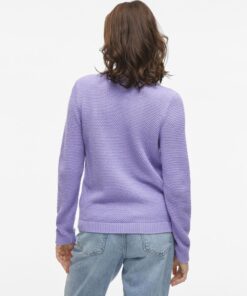 Vila Dalo O-neck Knit Violet Tulip