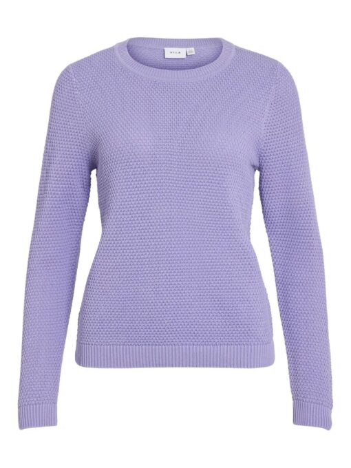Vila Dalo O-neck Knit Violet Tulip