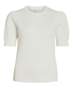 Vila Dalo O-neck SS Knit White Alyssum