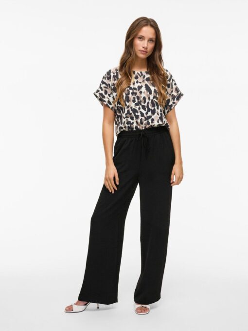 Vila Josa Wide Pants Black Beauty