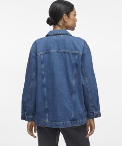 Vila Mey Loose Denim Jacket Medium Blue Denim