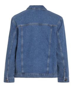 Vila Mey Loose Denim Jacket Medium Blue Denim
