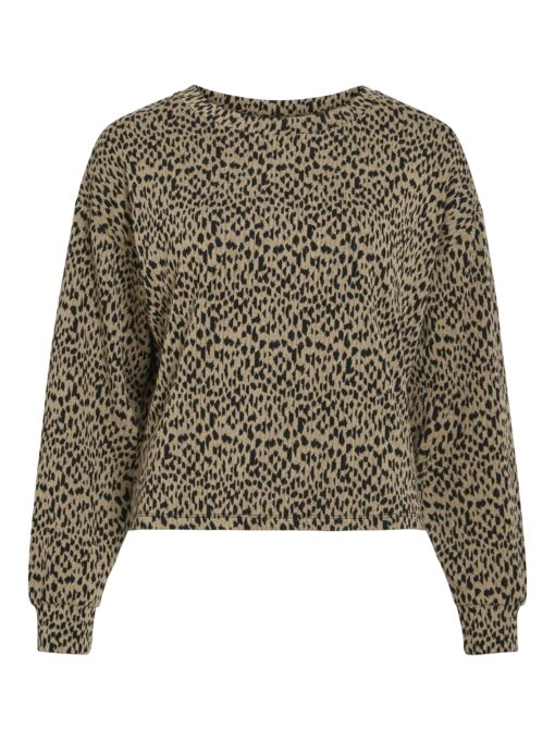 Vinerea O-Neck Ls Top Feather Gray
