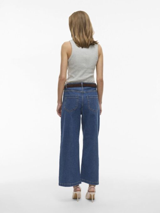 Vila Lotta HW Culotte Jeans TU01 Medium Blue Denim