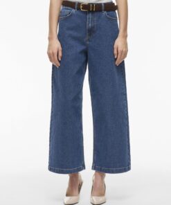 Vila Lotta HW Culotte Jeans TU01 Medium Blue Denim