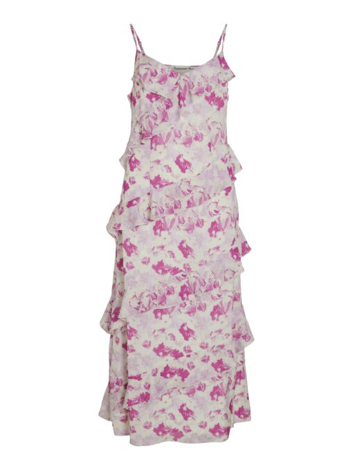 Vilina Midi Dress Rasberry Rose