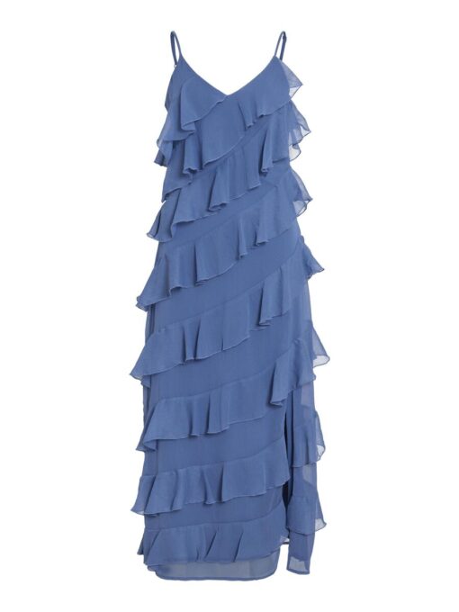 Vila Luna Strap Ankle Dress Bijou Blue