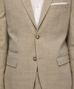 Selected Homme Slim Oasis Linen Blazer Sand