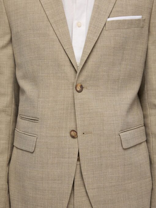 Selected Homme Slim Oasis Linen Blazer Sand