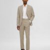 Selected Homme Slim Oasis Linen Trousers Sand