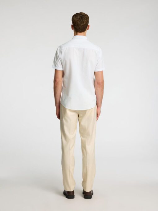 Selected Homme Reg-Sun SS Shirt White