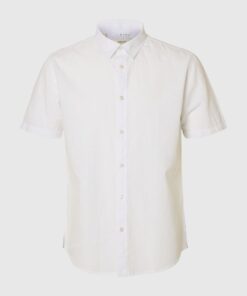 Selected Homme Reg-Sun SS Shirt White