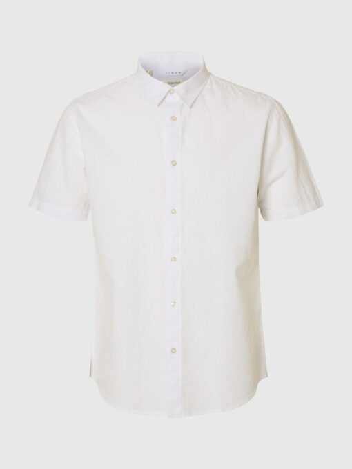 Selected Homme Reg-Sun SS Shirt White
