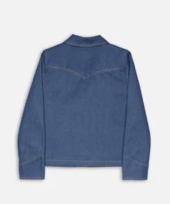 Nudie Jeans Kelly Western Denim Jacket Blue