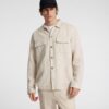 Selected Homme Leroy Linen Blend Overshirt Pure Cashmere