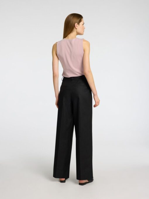 Selected Femme Tenny Sleeveless V-Neck Top Bleached Mauve