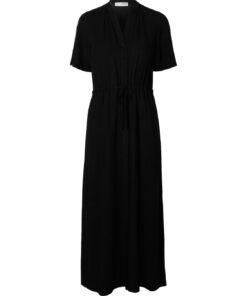 Selected Femme VivaDamina Ankle Sun Dress Black