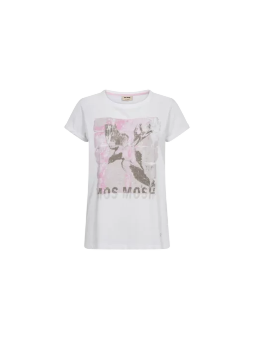 Mos Mosh MMFlori O-SS Tee White