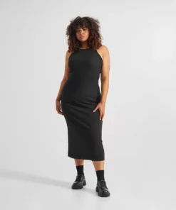 Dedicated Rib Dress Motala Black