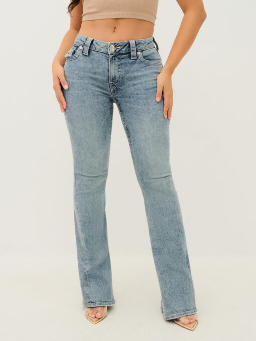 True Religion Joey Mid Rise Flap Jeans Peak Spot